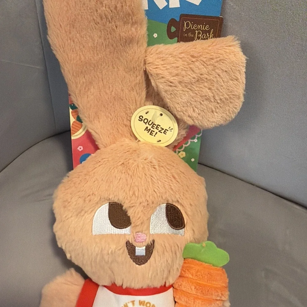 BARK Spring Picnic in the Bark Veggie Reggie Dog Animal Plush Toy For All Dog Sz